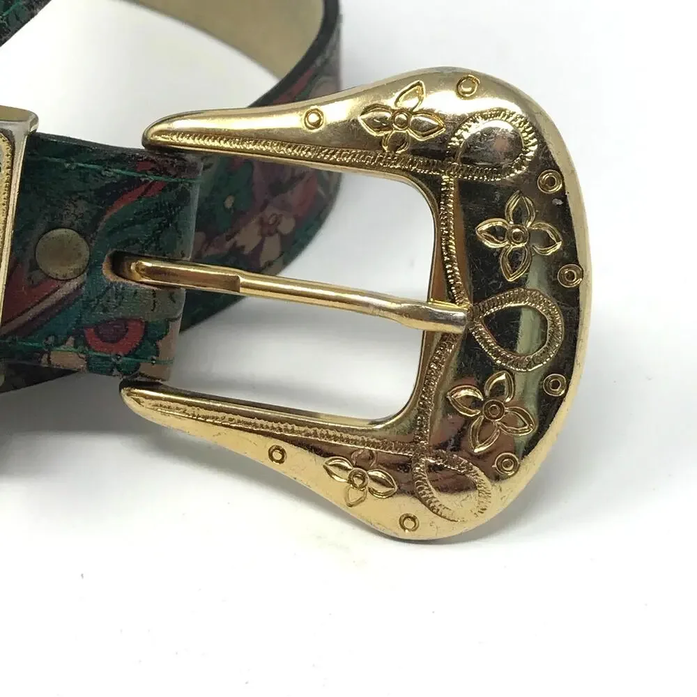 Women's Western Floral Belt Size Small Ornate